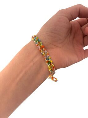 Handmade Multicolor Seed Bead Bracelet - Women Jewelry